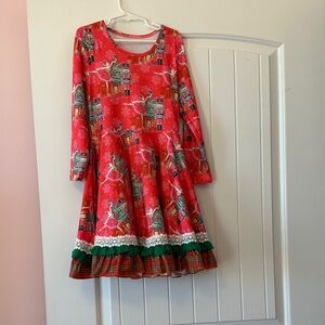 Festive Red Holiday Dress